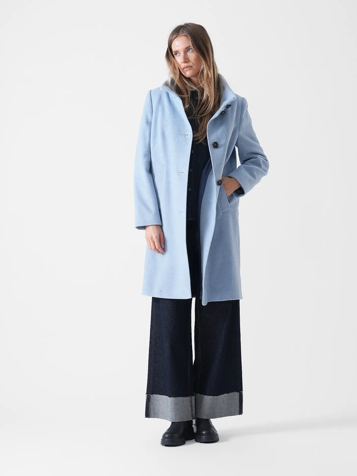 BETTY BARCLAY | Wollmantel | hellblau